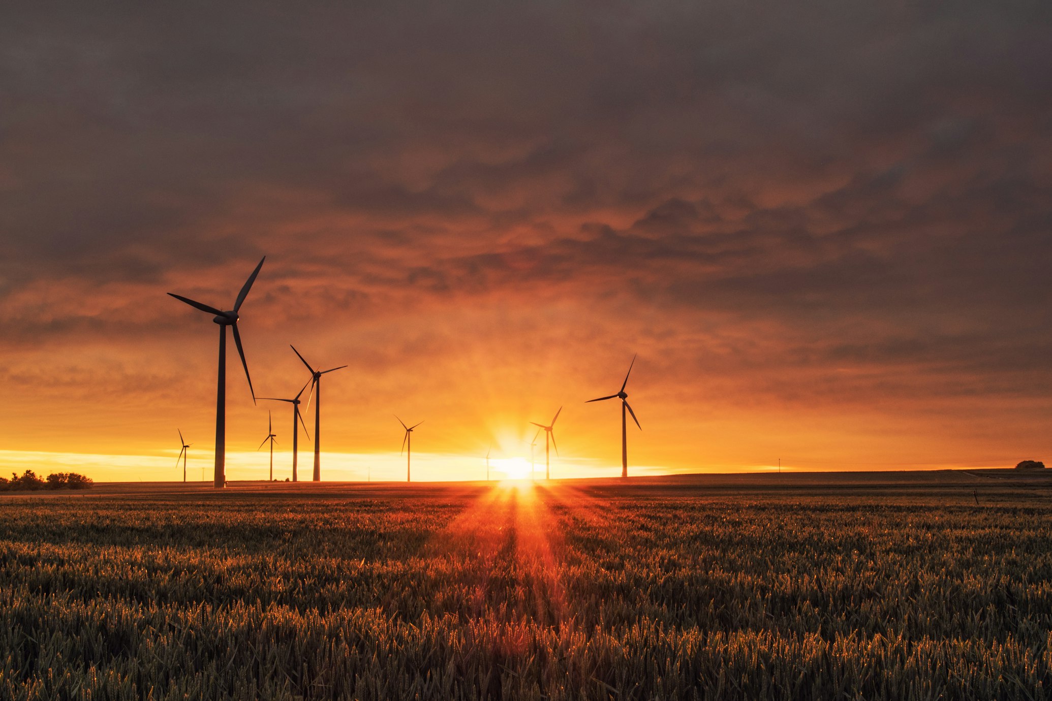 45MW Wind farm in Eastern Cape with modern wind turbines generating clean energy